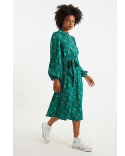 Louche Bron Shirt Dress 8 - Green