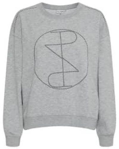 Pulz Mallie Ls Sweatshirt - Grey