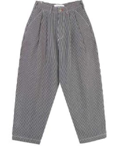 L.F.Markey Stripe Mega Slacks - Grey