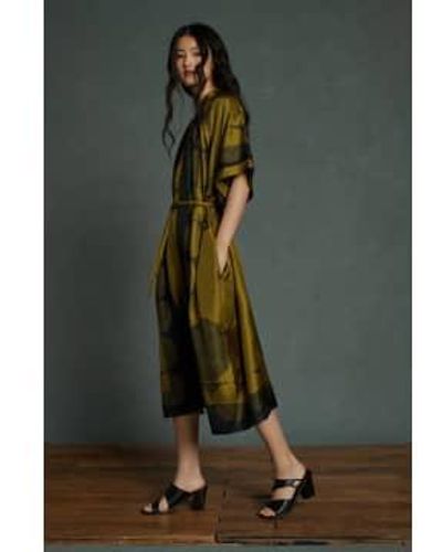Soeur Athena Print Dress 34 / Kaki - Green