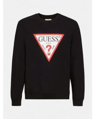 Guess Triángulo logo sudara negra - Negro