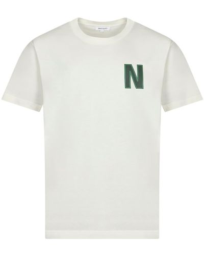 Norse Projects Simon Large "n" T -Shirt - Weiß