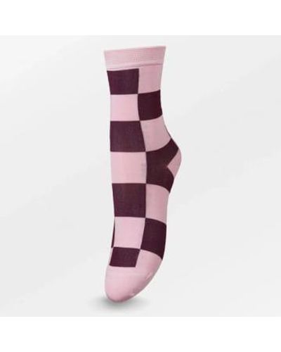 Becksöndergaard Pétula check socks - Violet