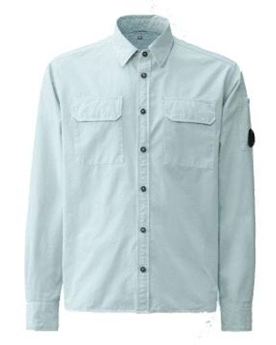 C.P. Company Gabardine Pockets Shirt Starlight M - Blue