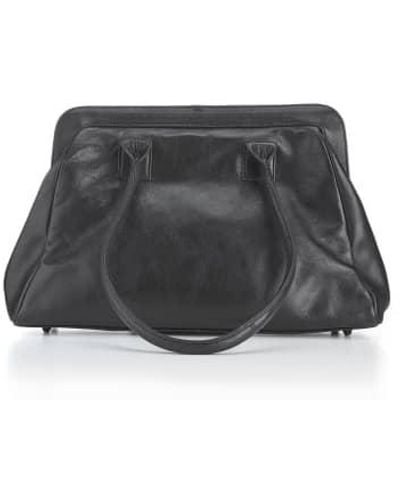 CollardManson Leather Doctor Bag Leather - Gray