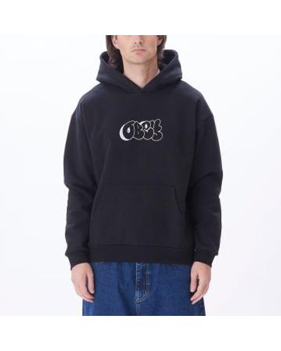 Obey Etch Extra Heavy Hood L - Blue
