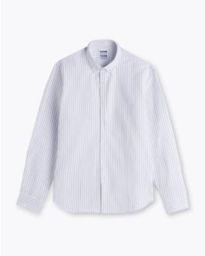 Homecore Camisa tokyo barre rayas negras - Azul