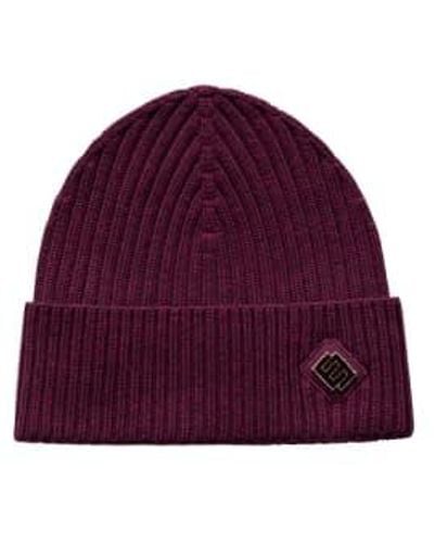 Eton Chapeau bonnet boraux avec détail du logo - Violet