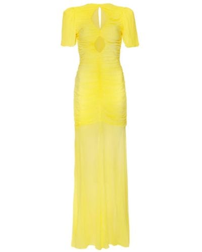 De La Vali Olympia Yellow Maxi Dress