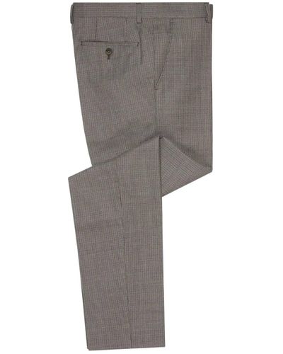 Remus Uomo Lazio Houndstooth Suit Trouser - Grey