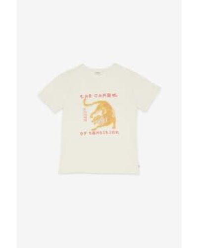 Ottod'Ame Tee-shirt motif tigre - Blanc