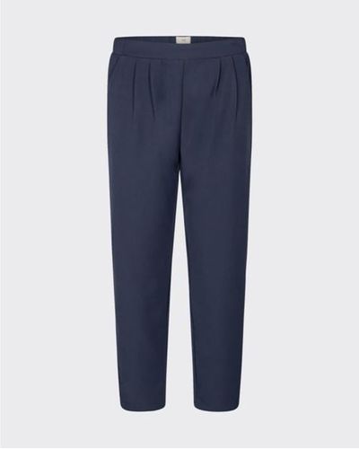 Minimum Sofja Casual Smart Pants Maritime - Blue