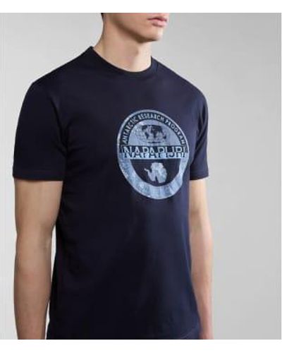 Napapijri Camiseta bollo en la marina - Azul