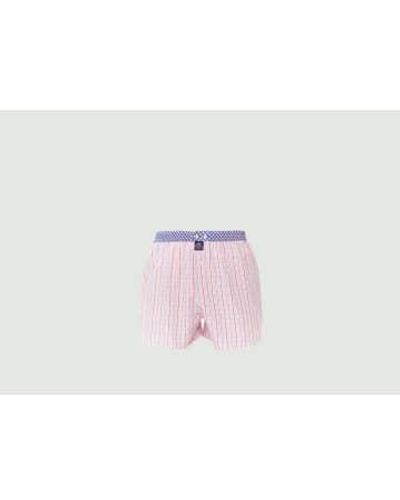 McAlson Boxer Short Chequered S - Pink