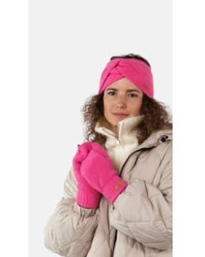 Barts Witzia Mitts In Hot Pink - Rosa