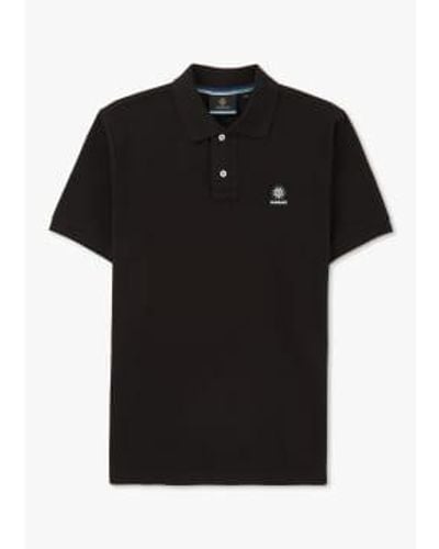 Sandbanks S Badge Logo Polo Shirt - Black
