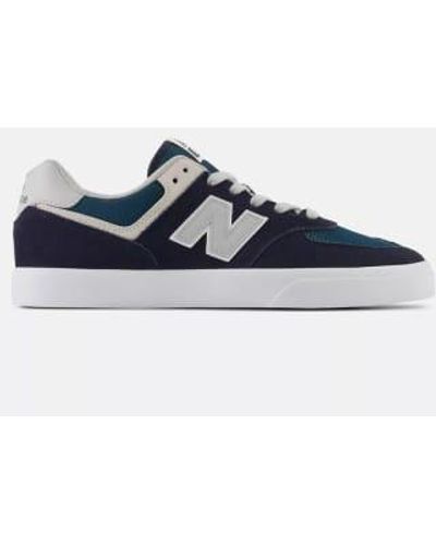 New Balance Numeric 574 Vulc Sneakers Navy/grey Uk7 - Blue