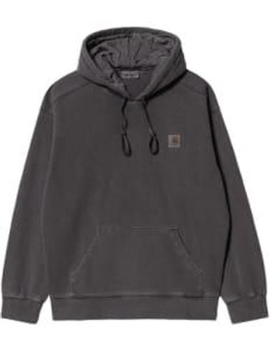Carhartt Nelson-Sweatshirt mit Kapuze – Anthrazit - Grau