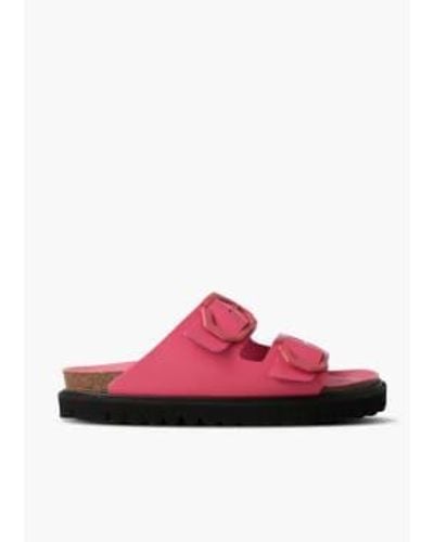 Genuins Galia Leather Sandals - Rosso