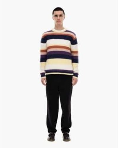 Castart Eljer Sweater With Stripes S - Black