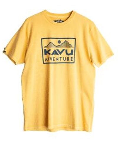 Kavu Set Off T Shirt Unmellow - Giallo