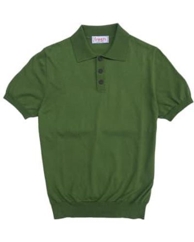 Fresh Weller Extra Fine Cotton Knitted Polo - Green