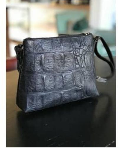 CollardManson Elsie Bag Croc Leather - Grey