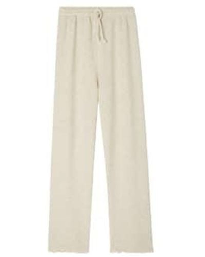 American Vintage Pantaloni Itonay Donna Ecru Melange - Neutro