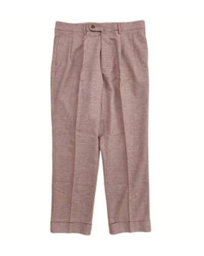 Fresh Lana 2 pliegues pantalones chino en rosa - Gris