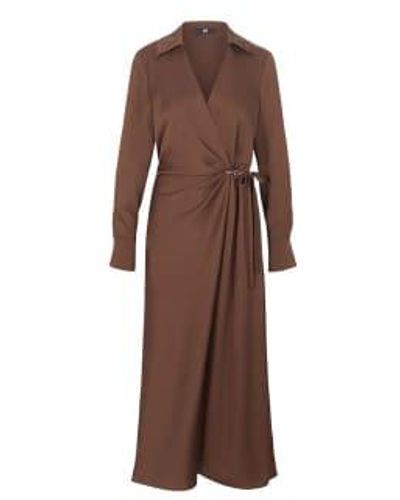 Riani Toffee robe enveloppe - Marron