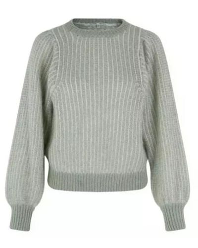 Second Female Kubra Knit Sweater Laurel Green - Verde