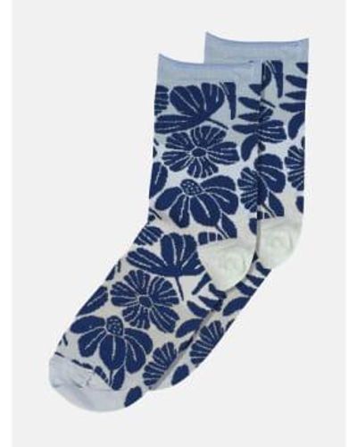 mpDenmark Nicole Ankle Socks True 37-39 - Blue