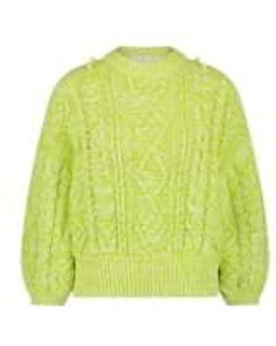 FABIENNE CHAPOT Lovely Suzy Pullover With 34 Sleeve - Verde