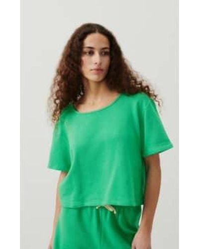 American Vintage Hapylife 02be24 T-shirt Chlorophyll / S - Green