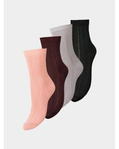 Becksöndergaard Glitter drake socks 4 pack - Multicolor