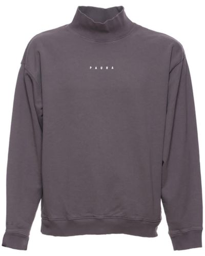 Paura Sweatshirt Noah Turtleneck Mud - Grey