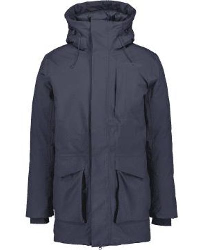 Didriksons Akilles impermeable parka nocturna azul