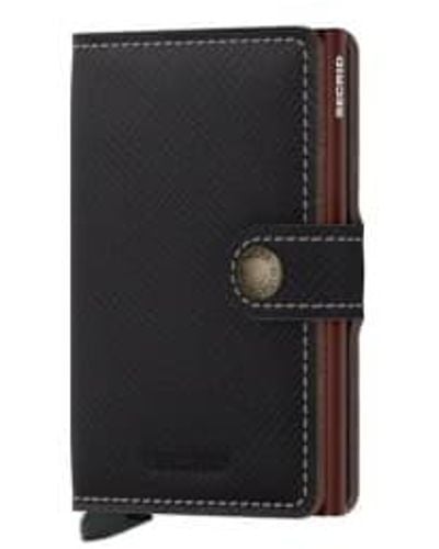 Secrid Mini Wallet Saffiano One Size - Black