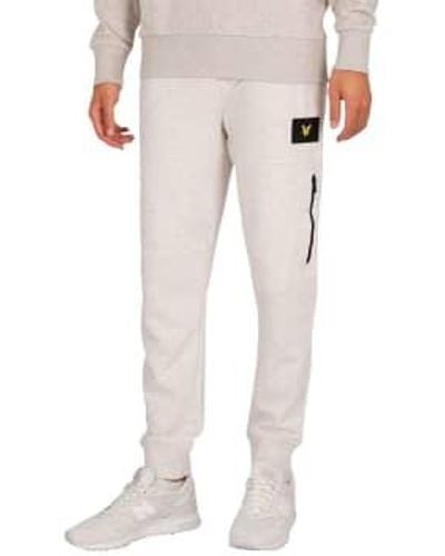 Lyle & Scott jogger Trousers With Zip Pocket Marble L - Natural