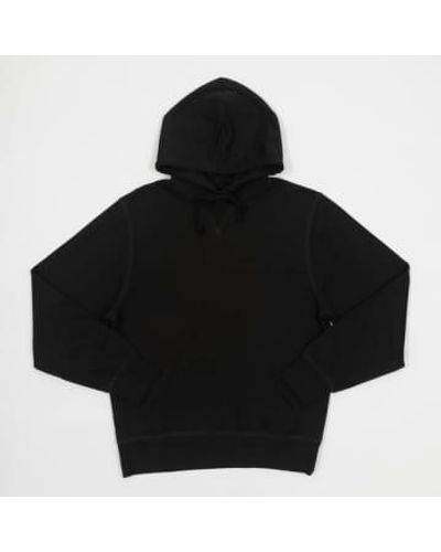 Uskees Bio -sweatshirt mit kapuzenpullod in verblasstem schwarz