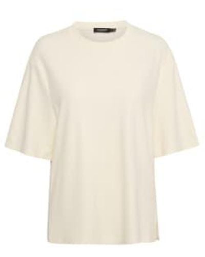 Soaked In Luxury Filli Boxy Tee L - Natural