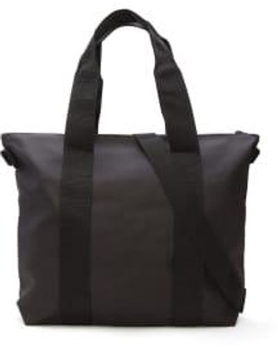 Rains Womens Tote Bag Mini In 1 - Nero