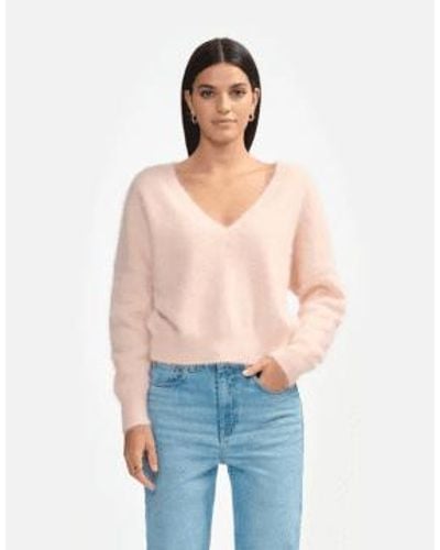 Bellerose Datev Reversible Sweater Quartz Xs - Blue