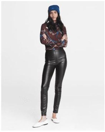 Rag & Bone Nina Faux Leather Pull On Skinny Pant Xs / Female - Black