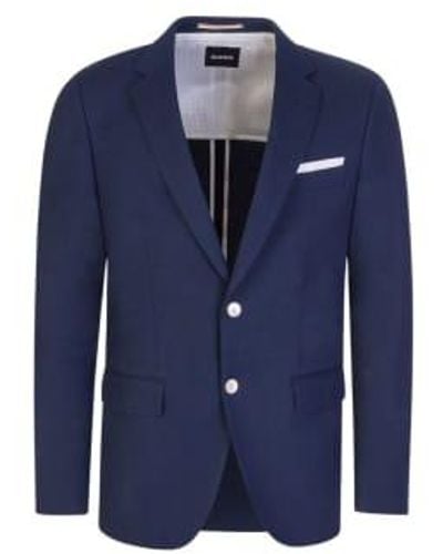 BOSS Blue oscuro H Hutson 231 Slim Fit Jacket - Azul