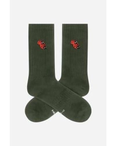 Adam Lippes Sport Socks Lady Bugs Sustainable - Verde