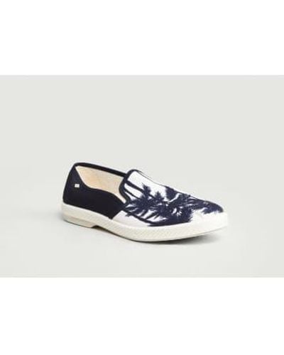 Rivieras Navy And White Honolulu Espadrilles 37 - Blue