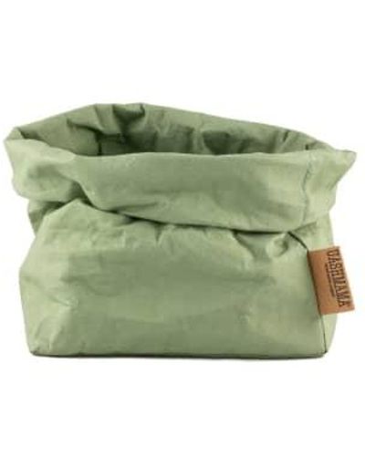 UASHMAMA Paper Bag L - Green