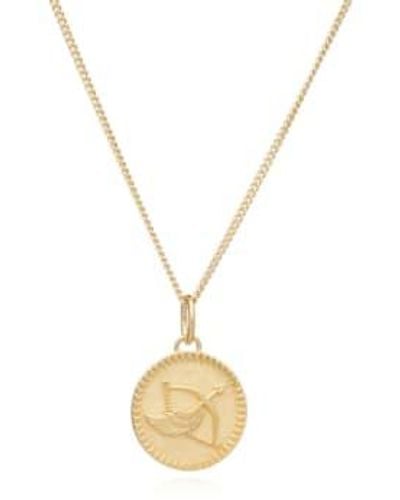 Rachel Jackson Zodiac Art Coin Necklace - Metallizzato