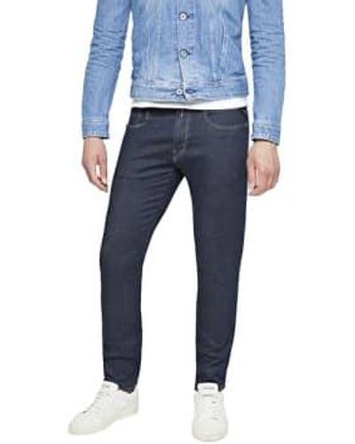 Replay Hyperflex re usó los jeans ajuste Slim usado - Azul